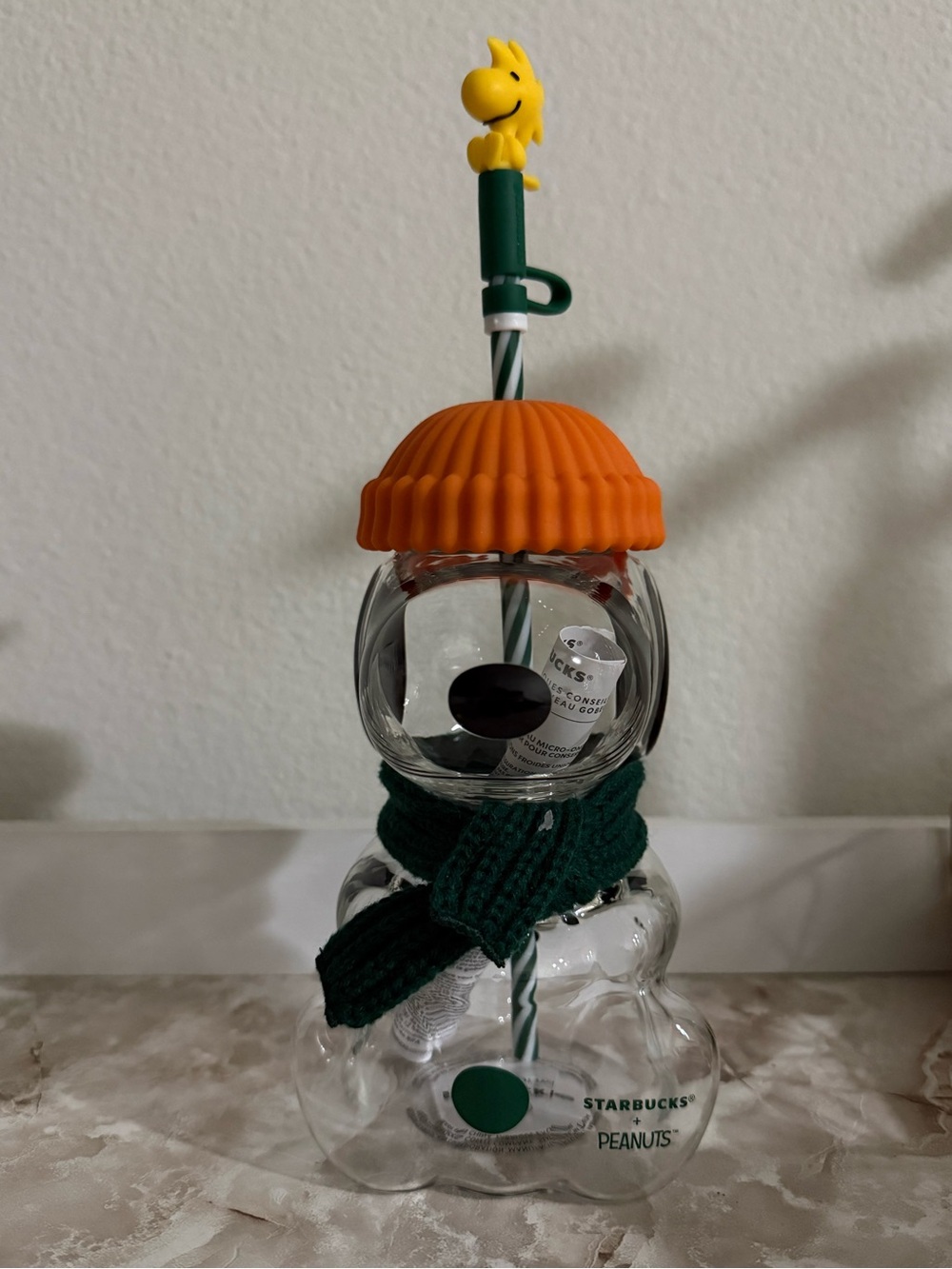 Starbucks Snoopy Tumbler - Green Scarf